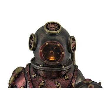 Veronese Steampunk Skeleton 10 5/8" LED Decor Statue