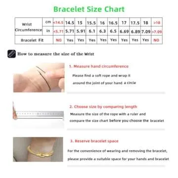 BOLAGTIER Stainless Steel Twisted Cable Wire Bracelets with Hook Adjustable Cuff Bangle Bracelet Vintage Jewelry Gift for Women (Gold)