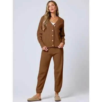 ANRABESS Women 2 Piece Lounge Set for Cozy Elegance