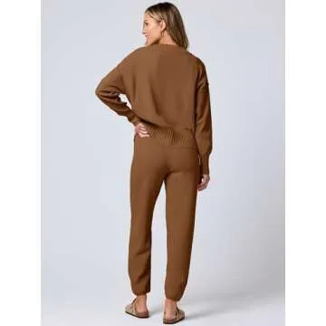 ANRABESS Women 2 Piece Lounge Set for Cozy Elegance