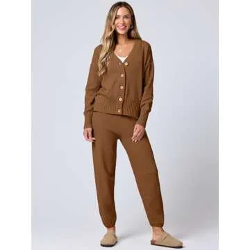 ANRABESS Women 2 Piece Lounge Set for Cozy Elegance