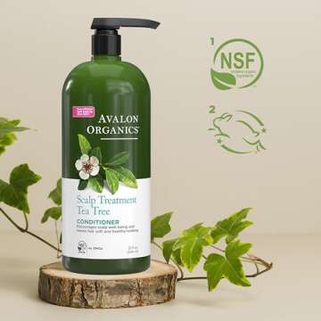 Avalon Organics Conditioner Scalp Treatment Tea Tree, 32 oz