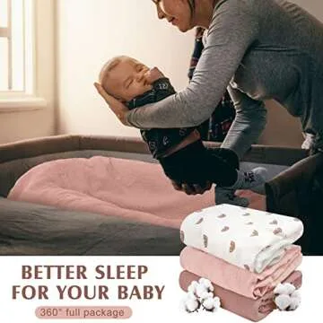 Newwiee Mini Muslin Crib Sheets - Soft & Stylish Bedding