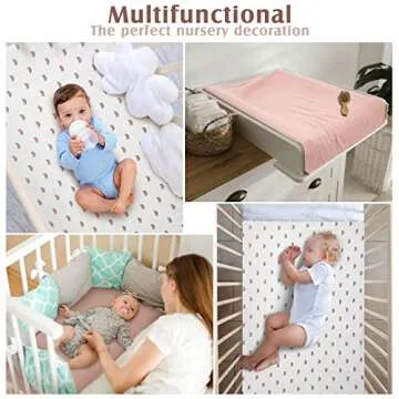 Newwiee Mini Muslin Crib Sheets - Soft & Stylish Bedding