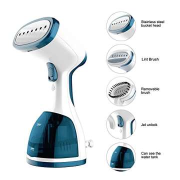 Anbanglin Travel Clothes Steamer - Fast and Portable Handheld Steamer