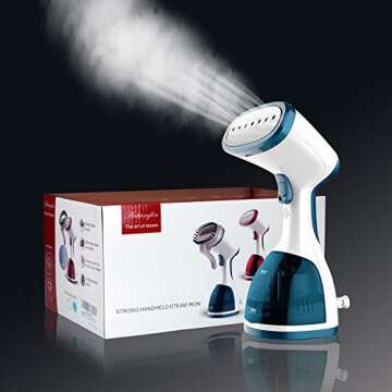 Anbanglin Travel Clothes Steamer - Fast and Portable Handheld Steamer