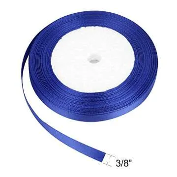 VATIN Assorted Color 3/8 inches 400 Yds Satin Ribbon 16 Colors, Ribbon for Gift Wrapping, Perfect for Embroidery/braiding/Leis and Wands,2 5 Yard/Rolls