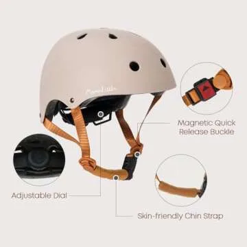 MomnLittle Kids Bike Helmet - Safe & Stylish for Fun Adventure