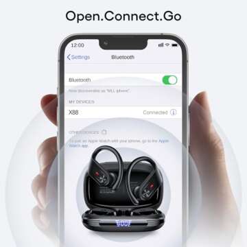 TAGRY Wireless Earbuds 80Hrs Playtime Waterproof Bluetooth