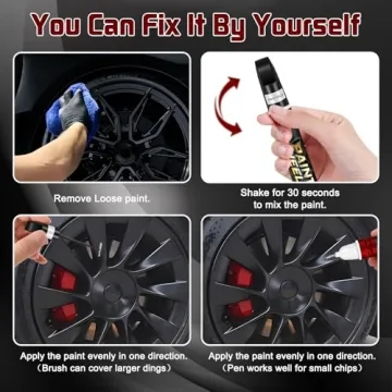 Efficient Matte Black Rim Touch Up Paint for Easy Repairs