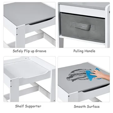 Costzon Kids Table and Chair Set for Creative Play