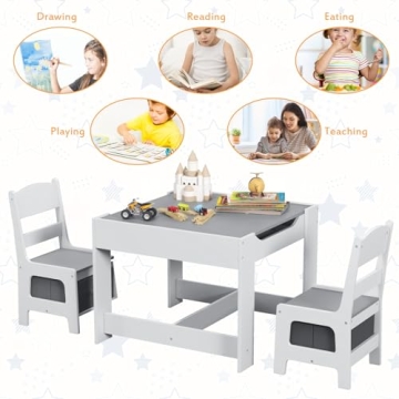 Costzon Kids Table and Chair Set for Creative Play