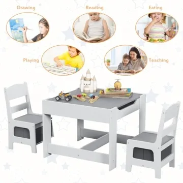 Costzon Kids Table and Chair Set for Creative Play
