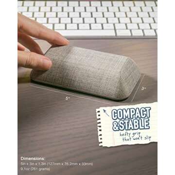 Smartish Magnetic Cord Holder - Bigger Cable Wrangler Organizer with Magnet Clips for Charger Management on Desktop, Nightstand, or Side Table - Holds 6+ Cables - Lightly Toasted Beige