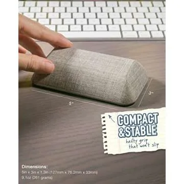 Smartish Magnetic Cord Holder - Bigger Cable Wrangler Organizer with Magnet Clips for Charger Management on Desktop, Nightstand, or Side Table - Holds 6+ Cables - Lightly Toasted Beige