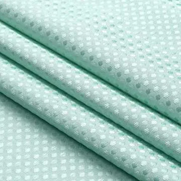 Aqua White Gradient Waffle Weave Shower Curtain Water Resistant Ombre Print Bathroom Spa Hotel Decorative Fabric Shower Curtain Liner with 12 Grommets(Cream White/Aqua, 70"x72")