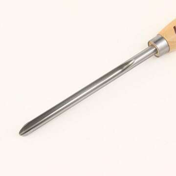 Hurricane Turning Tools, HTT-242W, M2 HSS, 5/8" Bowl Gouge with Side Grind (1/2" Flute) for Woodturning