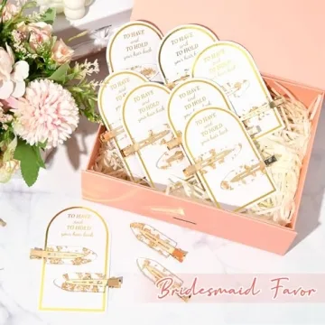 Bridesmaid Hair Clips - 20PCS Creaseless Glitter Style