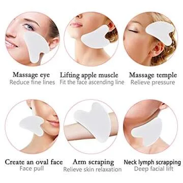 HOTACE Jade Roller Gua Sha Set for Beauty and Skin Care