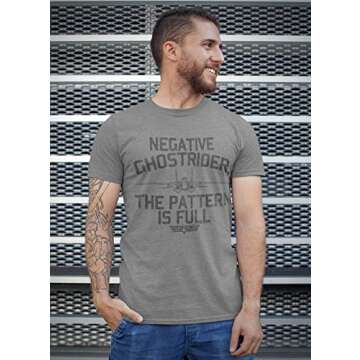 American Classics Top Gun 1980's Military Action Movie Negative Ghostrider Pattern is Full T-Shirt
