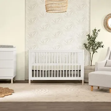 Babyletto Gelato Convertible Crib in White and Natural