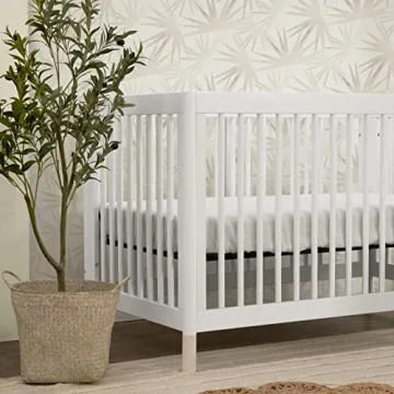 Babyletto Gelato Convertible Crib in White and Natural