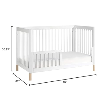 Babyletto Gelato Convertible Crib in White and Natural