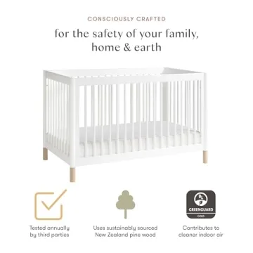 Babyletto Gelato Convertible Crib in White and Natural
