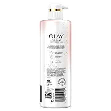 Olay Cleansing & Nourishing Body Wash for Women with Vitamin B3 and Hyaluronic Acid, Younger & Healthier Looking Skin, Fast Absorbing Formula, 26 fl oz