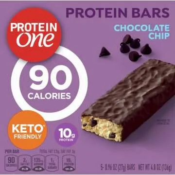 Protein One 90 Calorie Protein Bars - Keto-Friendly Chocolate Chip (5 Ct)