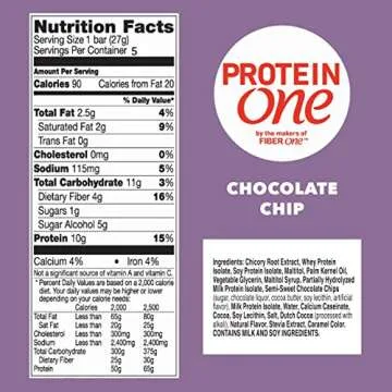 Protein One 90 Calorie Protein Bars - Chocolate Chip Delight