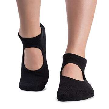 Unenow Non Slip Grip Yoga Socks for Women with Cushion