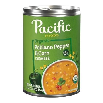 Pacific Foods Organic Poblano Pepper and Corn Chowder - 16.3 oz Can