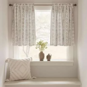 Stylish jinchan Boho Kitchen Curtains with Light Filtering