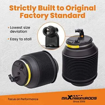 maXpeedingrods Pair Rear Air Suspension Spring Bellow for Lexus GX470 Toyota Land Cruiser Prado 120 Series & 4Runner 2002-2009