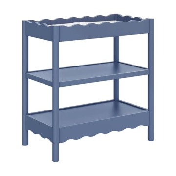 babyletto Swell Changing Table in Cove Blue - Stylish, Safe & Sustainable