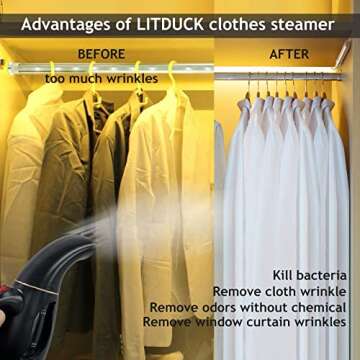 Clothes Steamer, Steamer for Clothes, Handheld Travel Clothing Portable Fabric Garment Steamer Iron, plancha a vapor para ropa，Small Steamer,travel steamer for clothes, Idea Gifts for Men Women