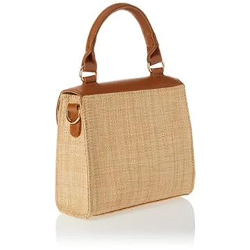 The Drop Women's Diana Crossbody Bag in Cognac Straw