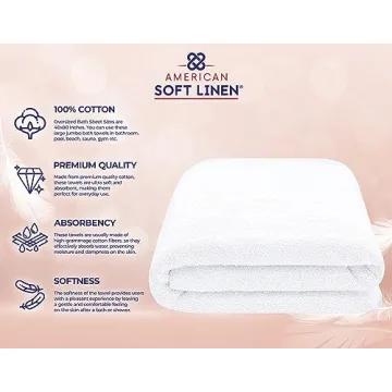 Luxurious American Soft Linen Oversized Bath Sheet Towels