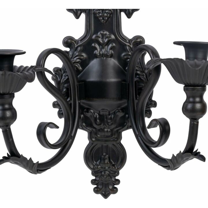 Black Metal Candle Sconces - Rustic Home Decor Set