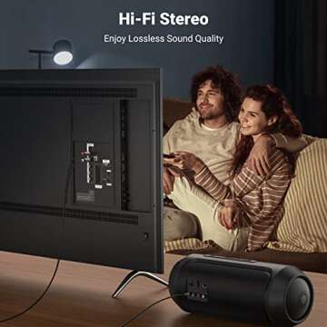 UGREEN 3.5mm to RCA Cable, 3.3FT RCA Male to Aux Audio Adapter HiFi Sound Headphone Jack Adapter Met...