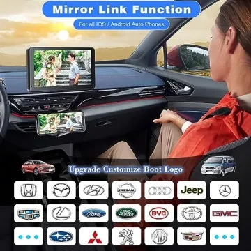 PASLDA 7" HD Wireless CarPlay & Android Auto Screen