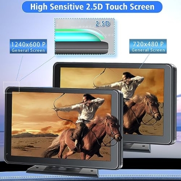 PASLDA 7" HD Wireless CarPlay & Android Auto Screen