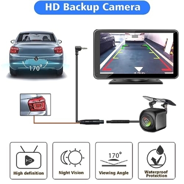 PASLDA 7" HD Wireless CarPlay & Android Auto Screen