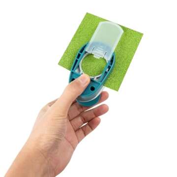 QIQQIKIN 2PCS Circle Cutter (1.5 inch+1 inch), Whole Hole Punch Shapes,Large Circular,Craft Punches for Paper Crafts Round Paper ，Journaling Handmade Cards,Gift Tags, Invitations,Scrapbook Supplies