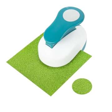 QIQQIKIN 2PCS Circle Cutter (1.5 inch+1 inch), Whole Hole Punch Shapes,Large Circular,Craft Punches for Paper Crafts Round Paper ，Journaling Handmade Cards,Gift Tags, Invitations,Scrapbook Supplies