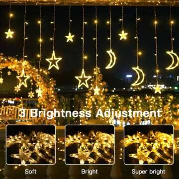 Techip Solar String Lights with USB and Remote Control