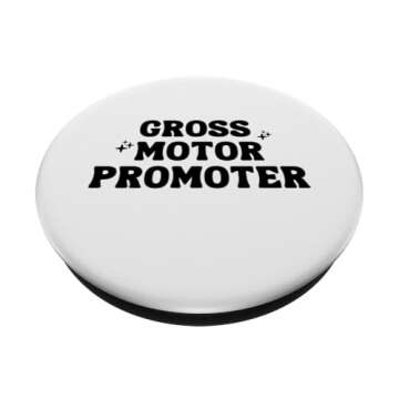 PT Physical Therapy Gross Motor Promoter - Black PopSockets Swappable PopGrip