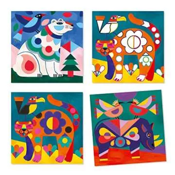 DJECO Coloring Surprises Painting Set - Fanciful Bestiary