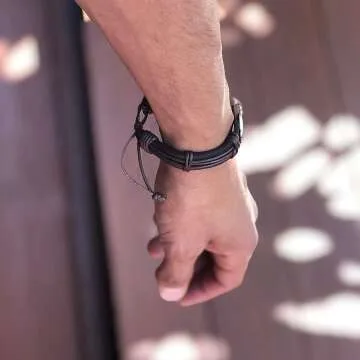 Sports Leather Wrap Bracelets for Men and Teens